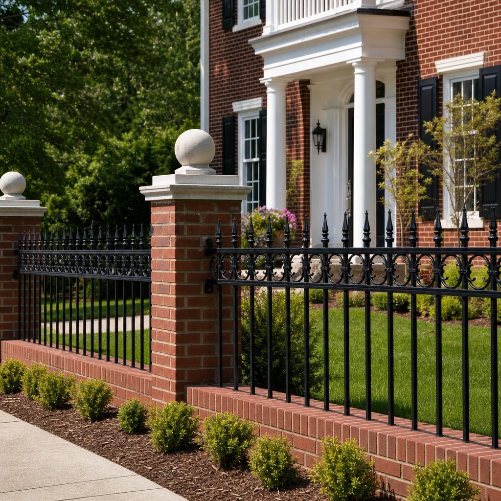 Ornamental aluminum fence